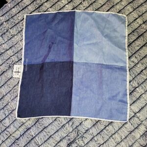 Nordstrom Blue‎ Colorblock Men's Silk Pocket Square